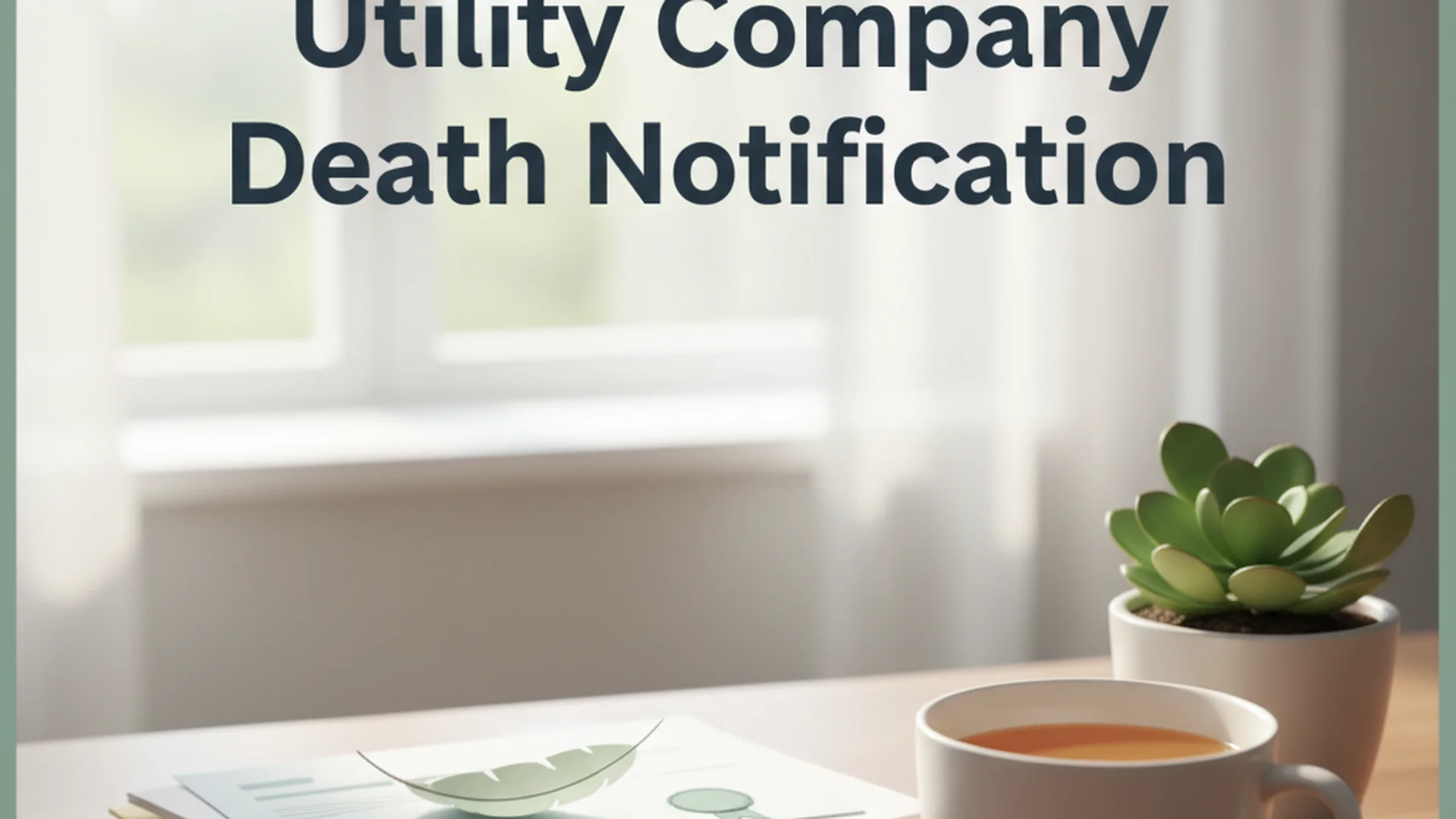 Utility Company Death Notification: Practical Steps & Documents